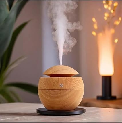 KRIAVAXA Wooden Cool Mist Humidifiers Essential Oil Diffuser Aroma Air