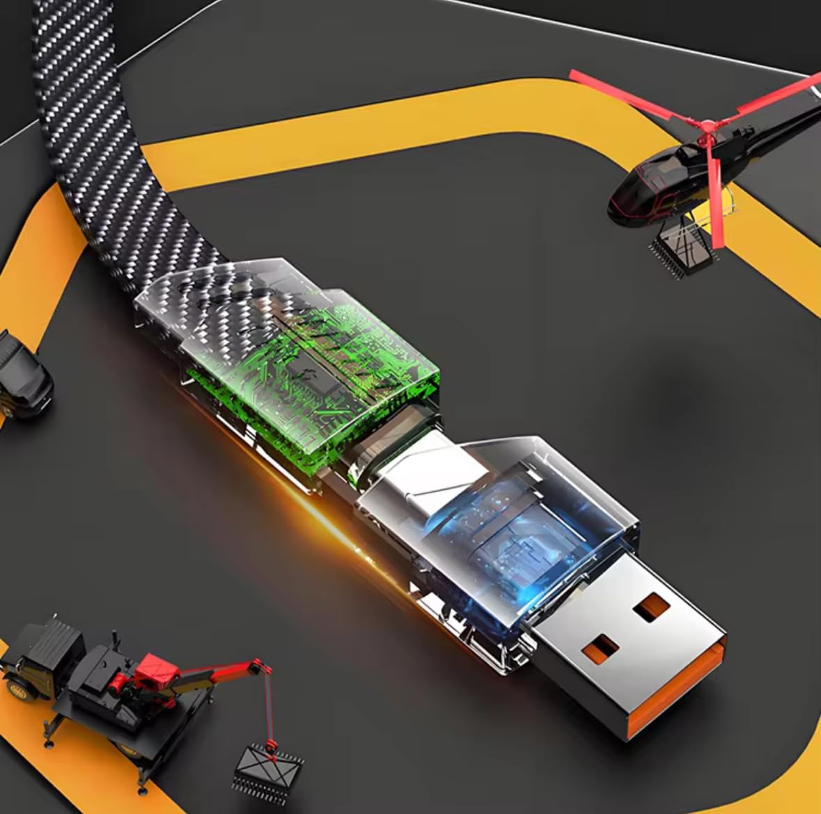 Roger Car Charger - Fast Charging (Cable)