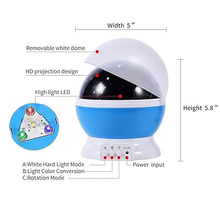 Chocozone Night Light Lamp Projector